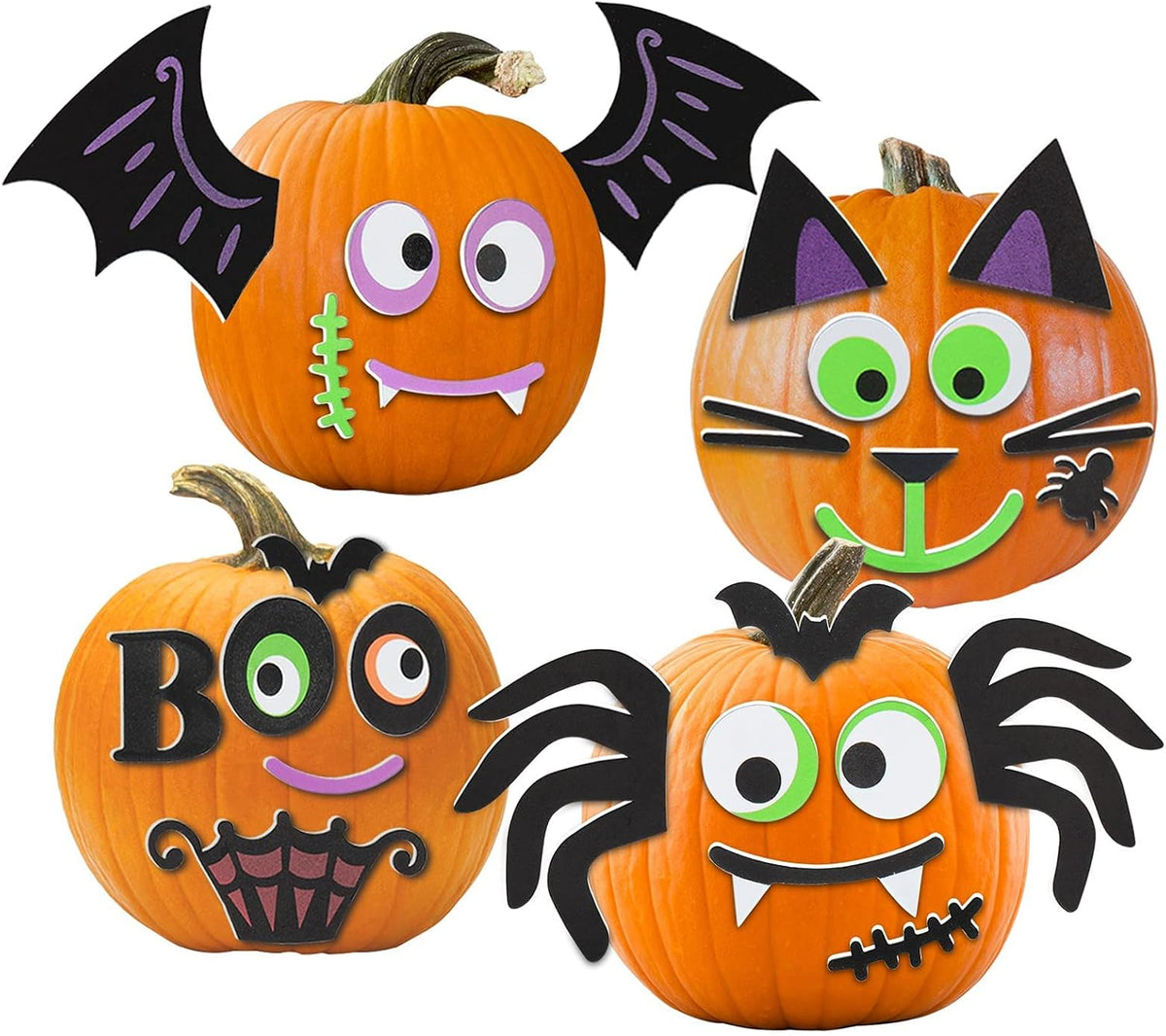 Kids Premium Art Gift Set Halloween Pumpkin Decorating Sticker Kit