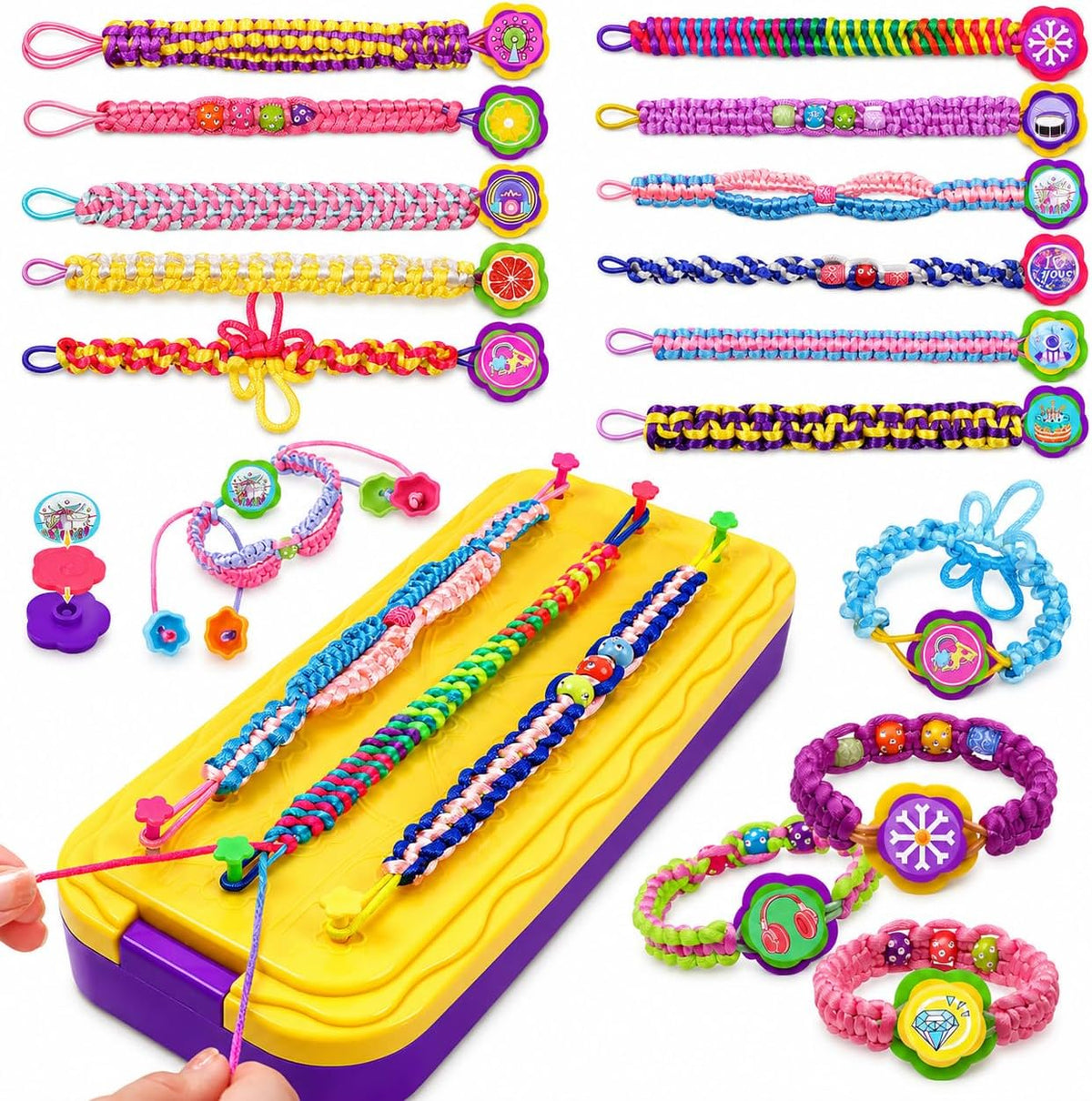 Kids Premium Art Gift Set Friendship Bracelet Maker Craft Kit