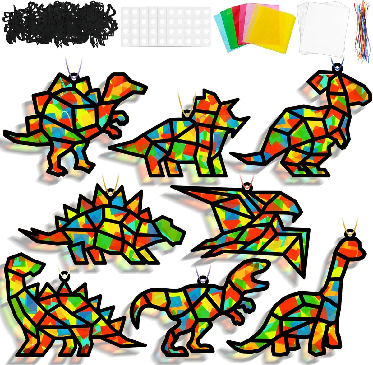 Dinosaur Suncatcher Craft Kit for Kids