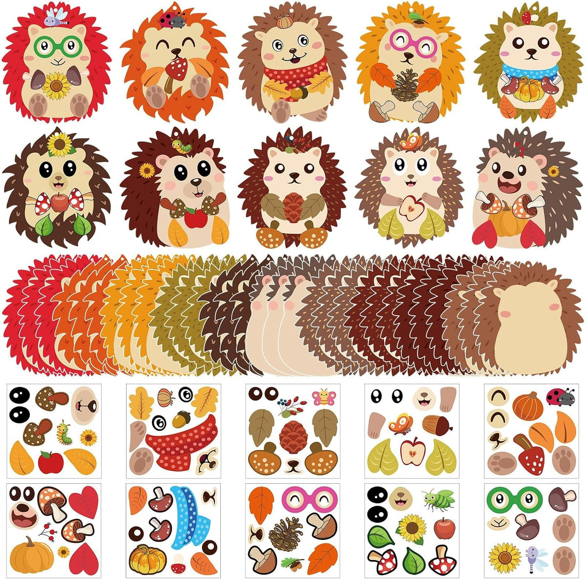 Kids Premium Art Gift Set Fall Hedgehog Craft Kit