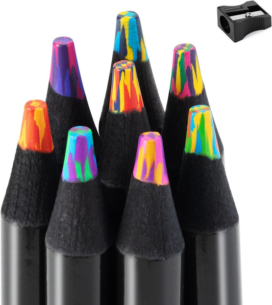 Rainbow Colored Pencils for Kids Coloring and Drawing
