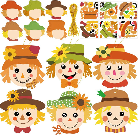 Kids Premium Art Gift Set Scarecrow Sticker Craft Kit