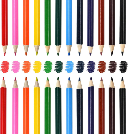 Mini Colored Pencils for Party Favors and Classrooms